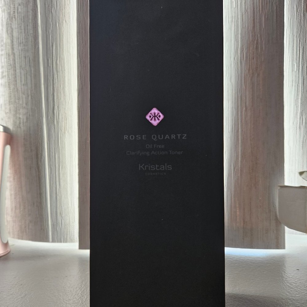 KRISTALS ROSE QUARTZ OIL FREE CLARIFYING ACTION TONER-4 fl oz/ 120 ml-NEW-SEALED
